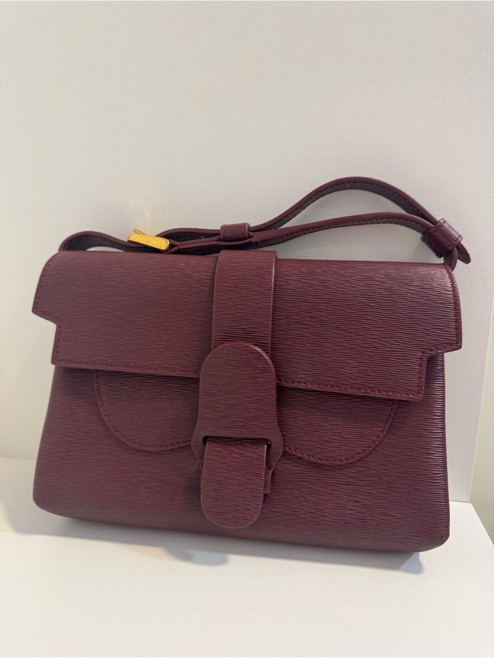 Senreve Burgundy Leather Crossbody Bag